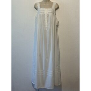 Eileen West Long White Nightgown - NWOT